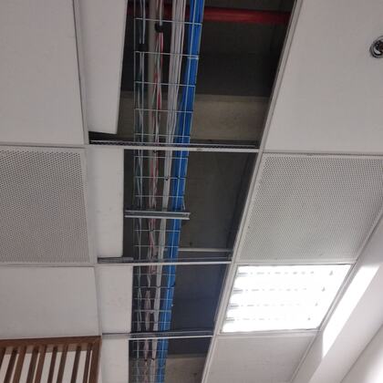 Cableado estructurado en cielo raso